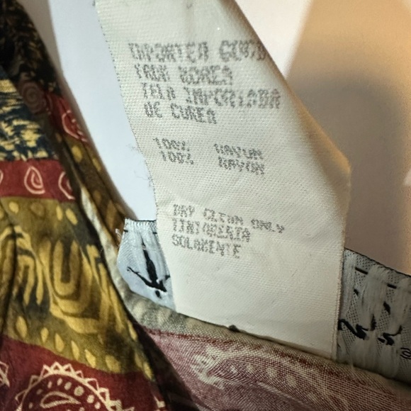 Vintage 90s All That Jazz Mini Babydoll Dress Guatemalan Rayon - Picture 3 of 7